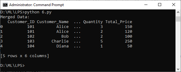 Merging Data Frames